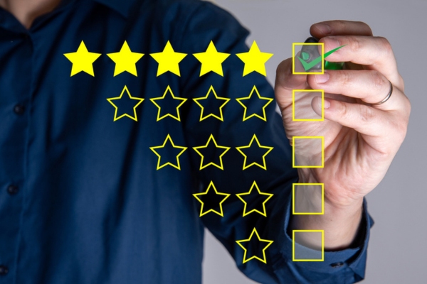 5 star rating depicting high SEER rating