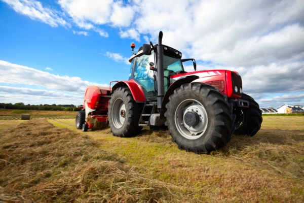 farm tractor that uses off-road diesel while in the field