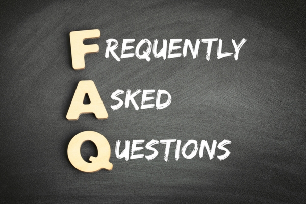 Frequently asked questions spelled on chalkboard depicting carbon monoxide questions