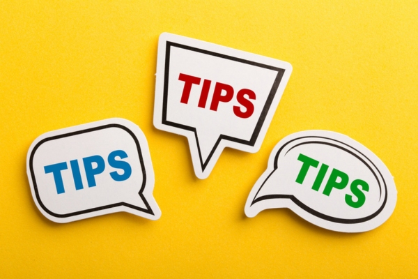 tips written on thought bubble depicting oil furnace maintenance