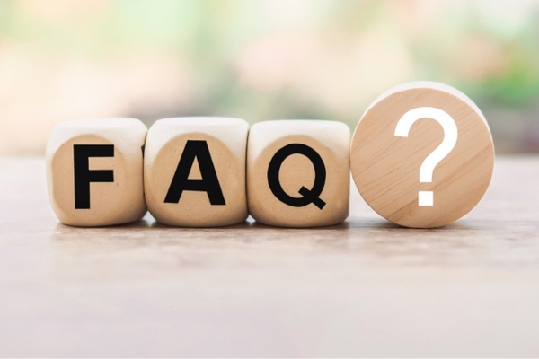 FAQ spelled using wooden letter cubes depicting questions about AFUE vs AFUE2