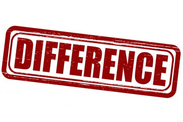 difference red stamp depicting Distinctions Between Central and Ductless Cooling Systems