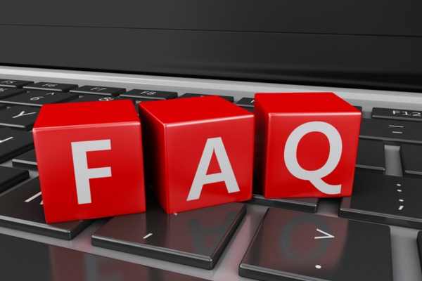 FAQ spelled using letter dice depicting common questions about HVAC Air Filter Replacement