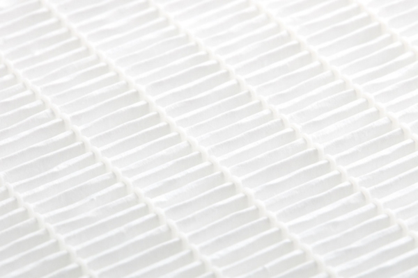 closeup view of HVAC HEPA filter
