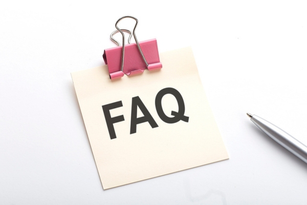 FAQ on a small paper on a clip depicting questions about Home Heating