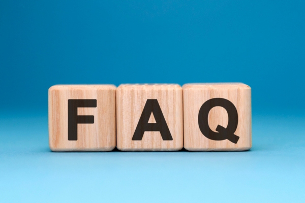 FAQ spelled using wooden letter cubes depicting Water in Oil Tank questions