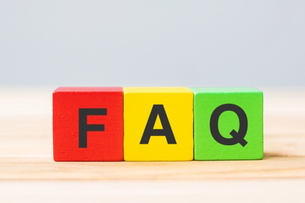 FAQ spelled using colorful wooden letter cubes depicting Improving Indoor Air Quality questions