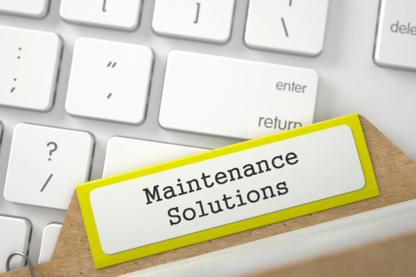 folder labeled as maintenance solutions