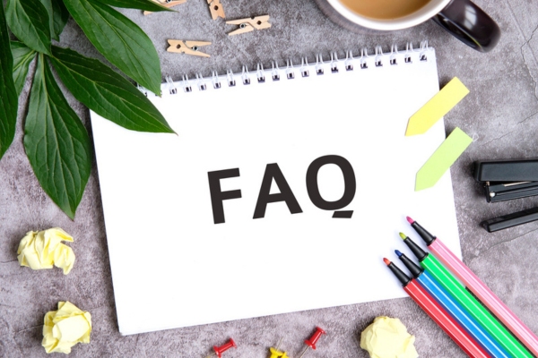 FAQ written on a sketch pad depicting Air Conditioning Safety questions