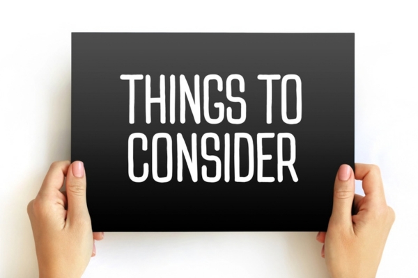 things to consider sign depicting Factors When Selecting a Local Heating Oil Company